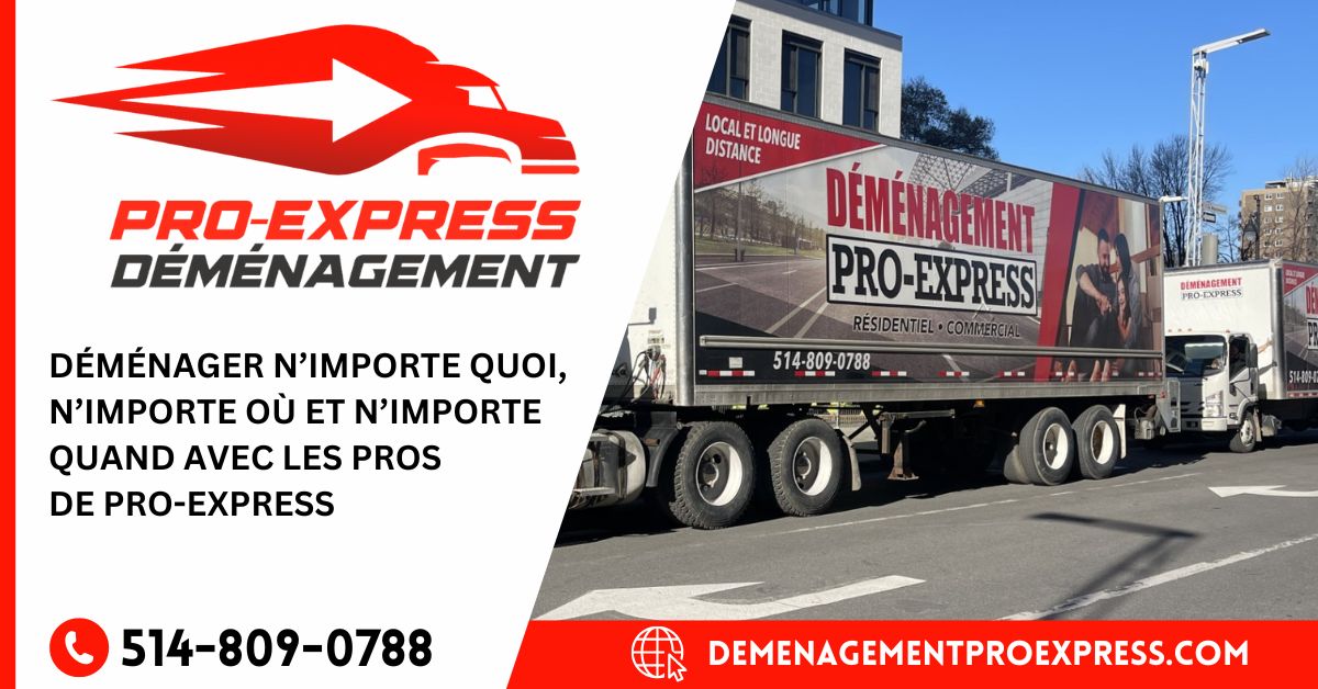 Déménageur entreprise de déménagement Saint-Bruno-de-Montarville
